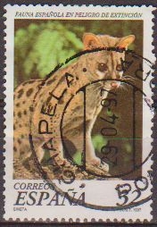 z vendido España 1997 3469 Sello º Fauna en Peligro Extinción Gineta (Genetta Genetta) Timbre Espagne Spain Spagna